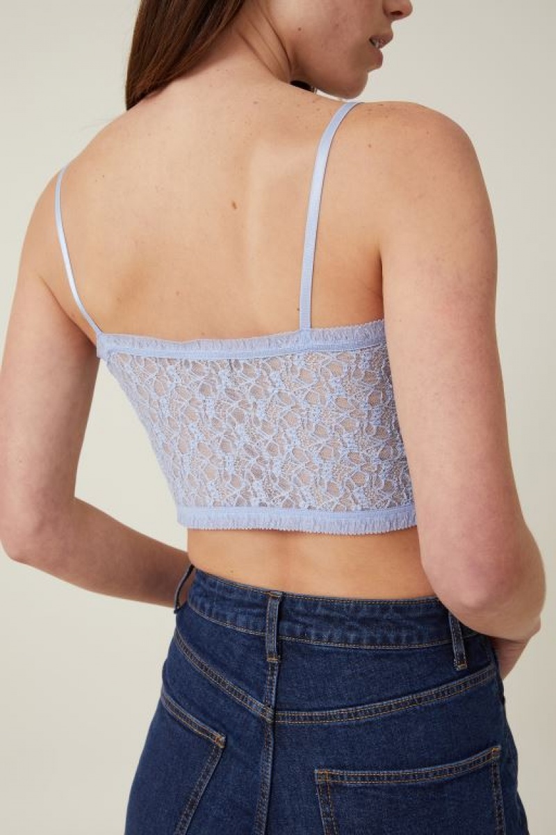 Cotton On Zoey Hanky Hem Women's Cami Blue | aIOXkSn3Kii
