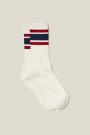 White / Red / Navy Stripes