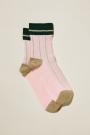 Rose / Green Stripes